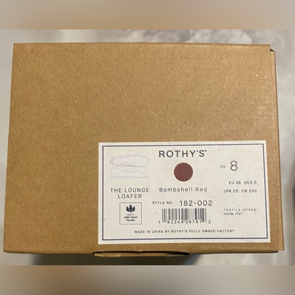 Rothy's Bombshell Red Women's the lounge Loafers. Sz:8. - Picture 7 of 7